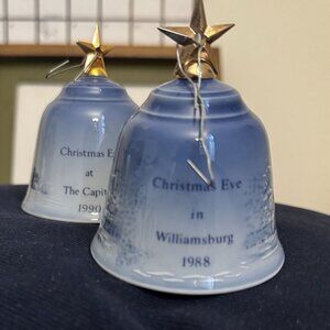 🔔 1988 Bing & Grøndahl Copenhagen Christmas Bell | Vintage Porcelain